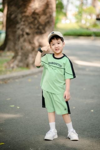 Bộ Thun Lửng Bé Trai Phối Màu Washington