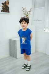 Bộ Thun Sát Nách Bé Trai Form Rộng 3 Hình