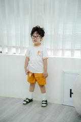 Set Quần Kaki Túi Hộp Kèm Áo Thun Baseball Bé Trai