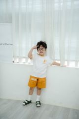 Set Quần Kaki Túi Hộp Kèm Áo Thun Baseball Bé Trai