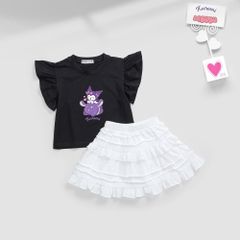 Set Cánh Tiên và Chân Váy Bèo Tầng Kuromi