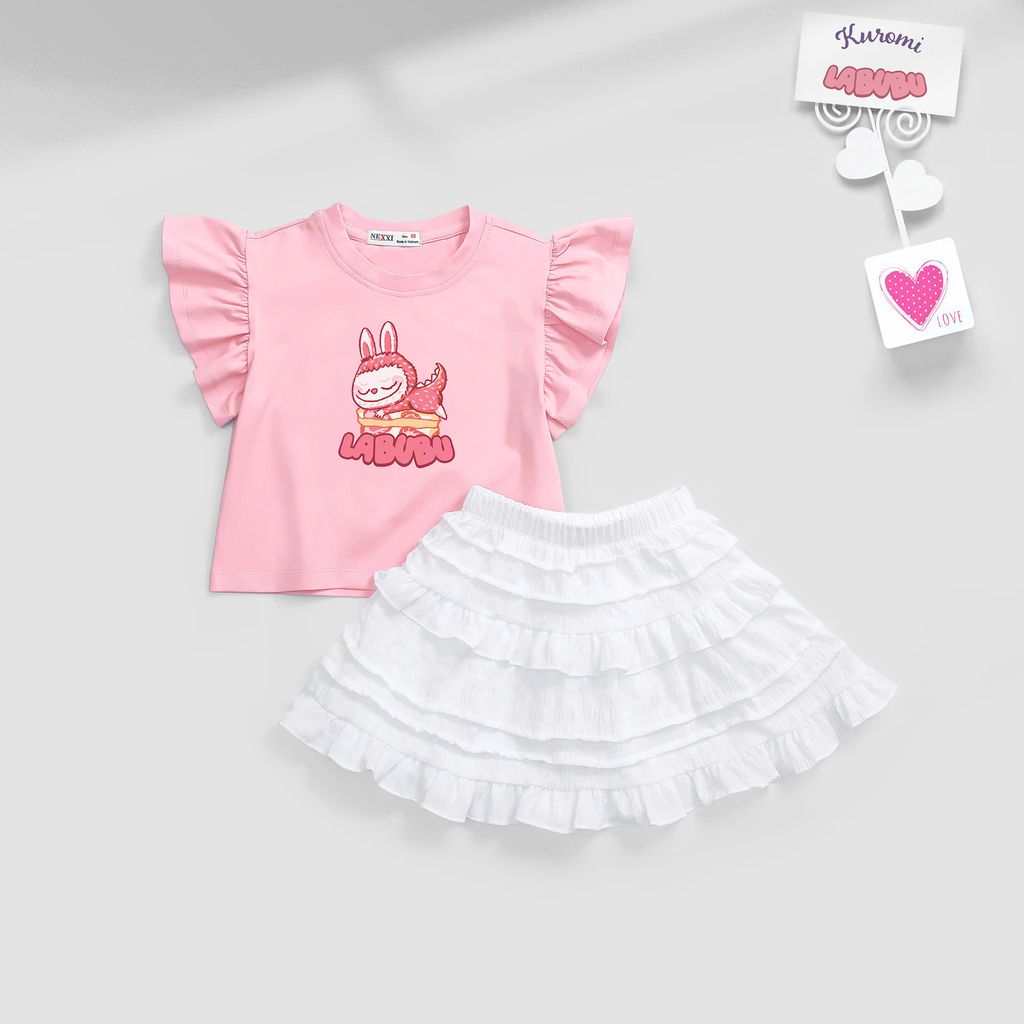 Set Cánh Tiên và Chân Váy Bèo Tầng Kuromi