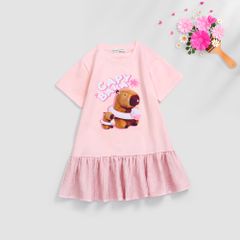 Đầm Suông Tùng Voan Capypara Nexxi Kids Fashion cho bé gái