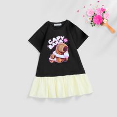 Đầm Suông Tùng Voan Capypara Nexxi Kids Fashion cho bé gái