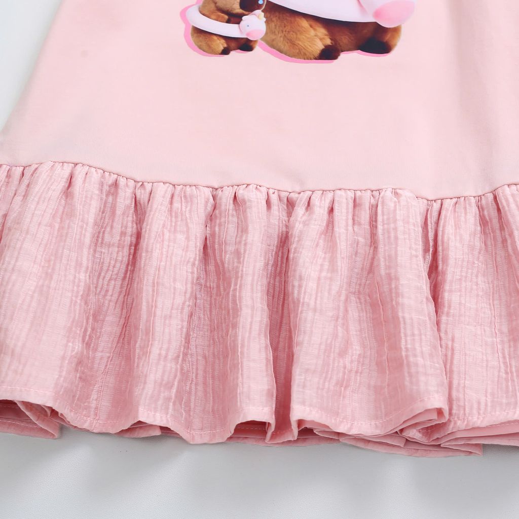 Đầm Suông Tùng Voan Capypara Nexxi Kids Fashion cho bé gái