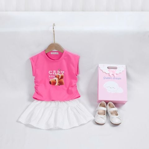 Set áo và chân váy Capypara Sandwich Nexxi Kids Fashion