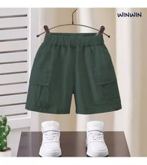 Set Sơ Mi Linen Cổ Bẻ Túi Logo Vogue Phong Cách Hàn Quốc Bé Trai Nexxi