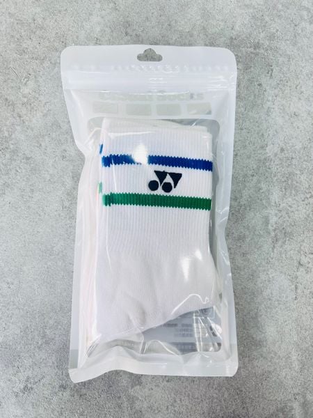 Vớ cầu lông trắng Yonex 2 sọc loại tốt