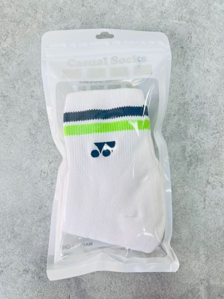 Vớ cầu lông trắng Yonex 2 sọc loại tốt