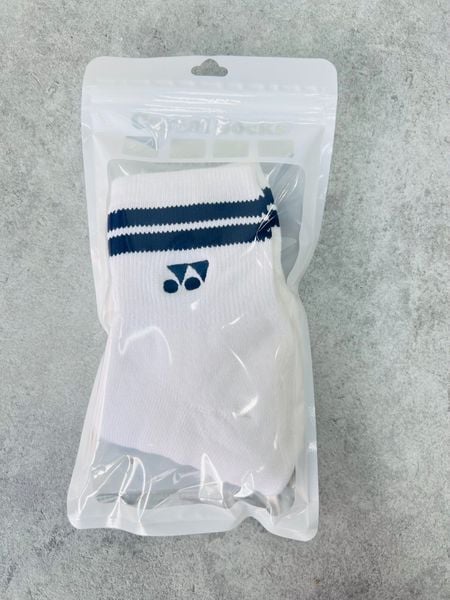 Vớ cầu lông trắng Yonex 2 sọc loại tốt