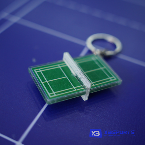 Móc khóa cầu lông sân cầu