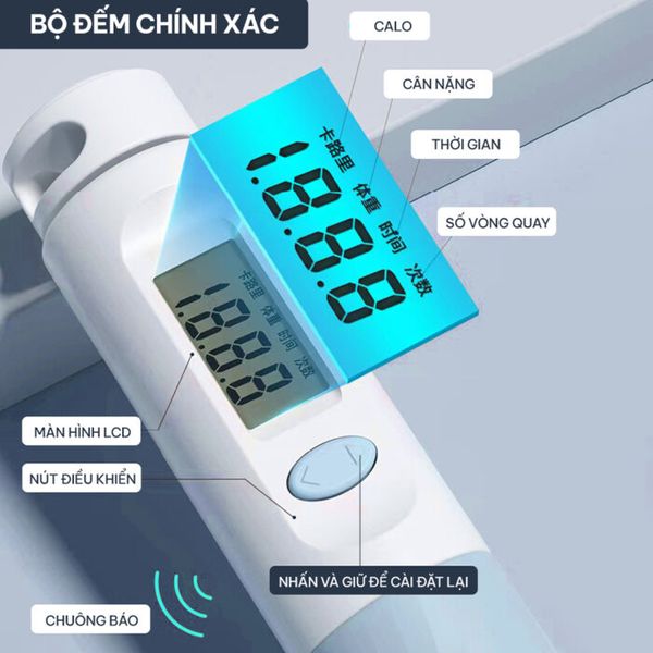 Dây nhảy không dây đếm số tự động GoodFit GF903JR