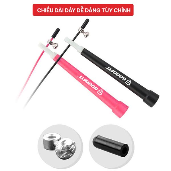 Dây nhảy thể dục chính hãng, lõi thép siêu bền GoodFit