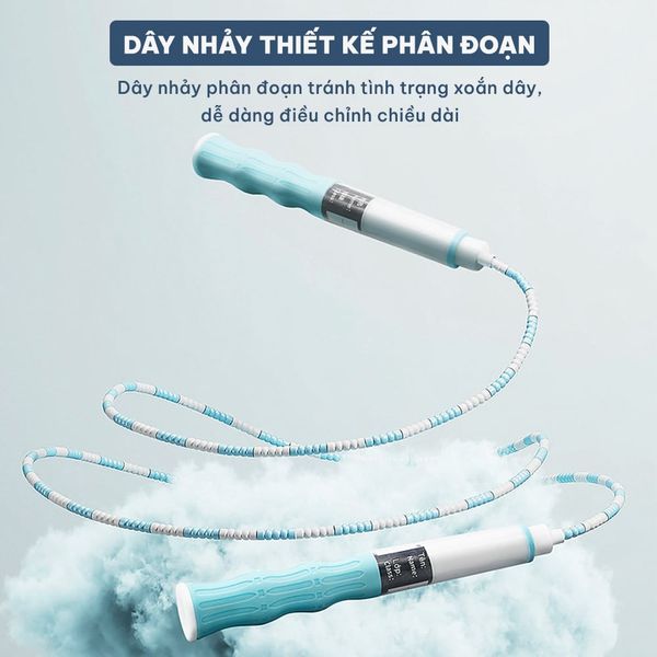 Dây nhảy thể dục, giảm cân độ dài tùy chỉnh chính hãng GoodFit