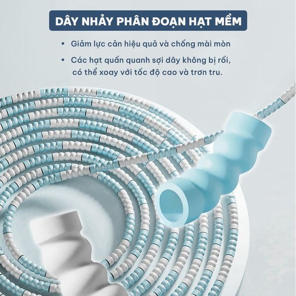 Dây nhảy thể dục, giảm cân độ dài tùy chỉnh chính hãng GoodFit