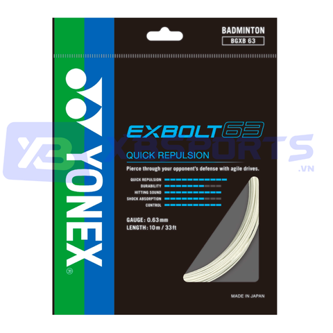 Cước căng vợt Exbolt 63 Chính Hãng ( Tép )