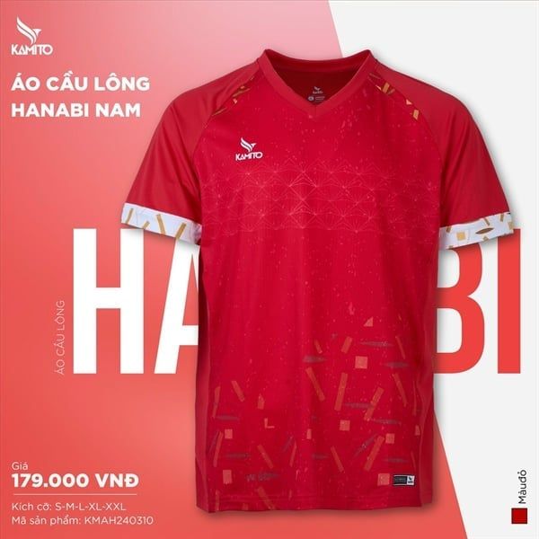 Áo cầu lông Kamito Hanabi Nam