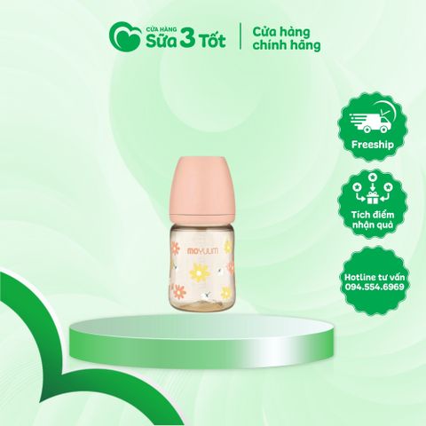 Bình Sữa Moyuum Chính Hãng- Phiên Bản Hoa Cúc - 170ml