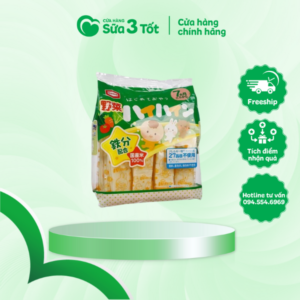 Bánh Ăn Dặm Haihai Vị Rau Củ - Nhật