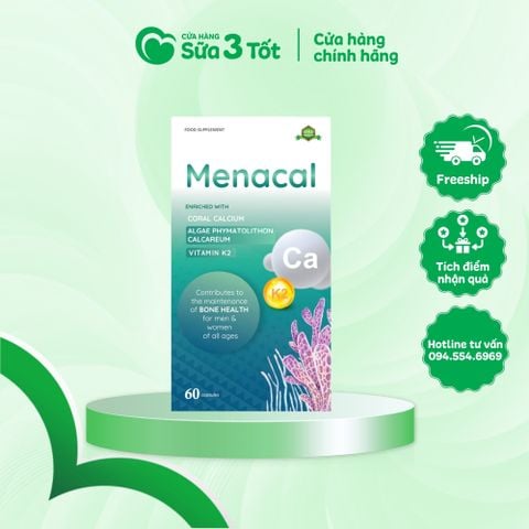 Canxi Hữu Cơ Menacal - Hộp 60v
