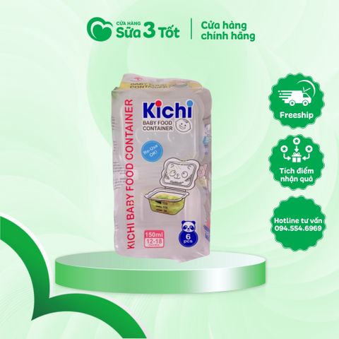 Bộ Hộp Trữ Thức Ăn Dặm Kichi - 150ml