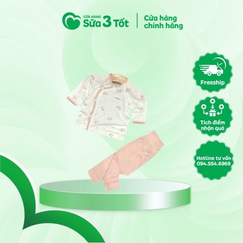 Bộ Sơ Sinh Cạp Cao Sợi Tre - Avaler