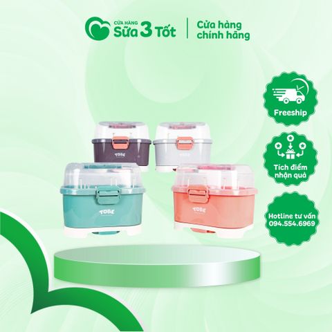 Giá Úp Bình Sữa Có Nắp Đậy Binky Tobe - Các Màu
