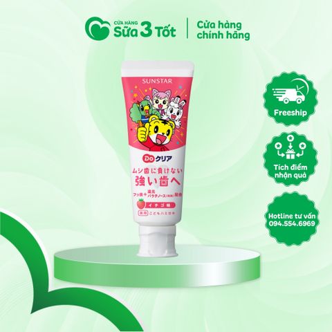 KĐR Sunstar Nhật Cho Bé Vị Dâu -70g