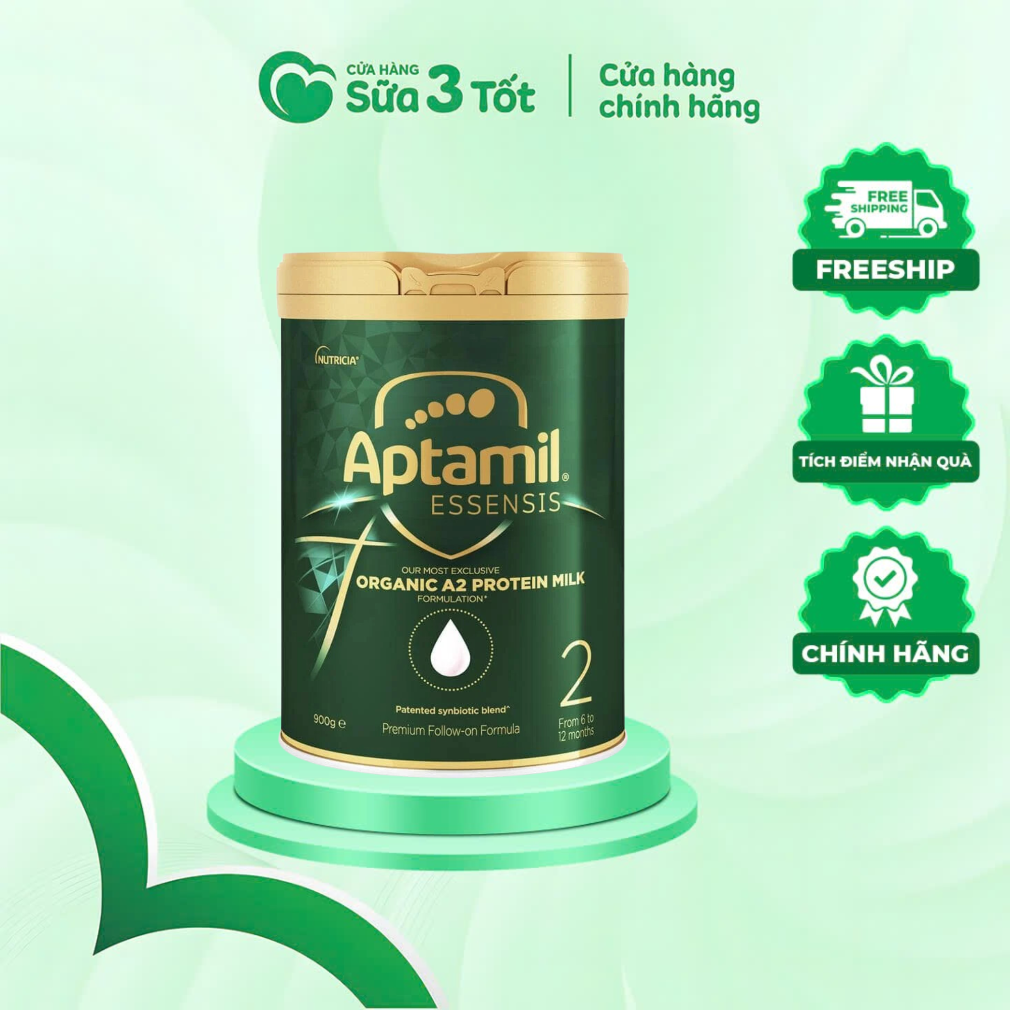 Sữa Bột Aptamil Essensis Úc Số 2 (Cho Trẻ 6-12 Tháng) - Lon 900g