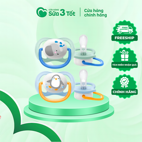 Ty Ngậm Event Siêu Mềm (0-6M) - Màu Xanh - Set 2 Chiếc