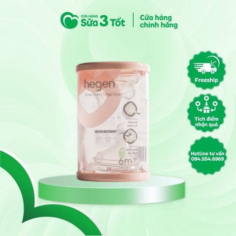 Núm Ti Hegen Cao Cấp Size 6M+ ( Sét 2 Cái )