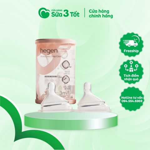Núm Ti Hegen M 3+ ( 3-6 Tháng Tuổi ) - Sét 2 Cái