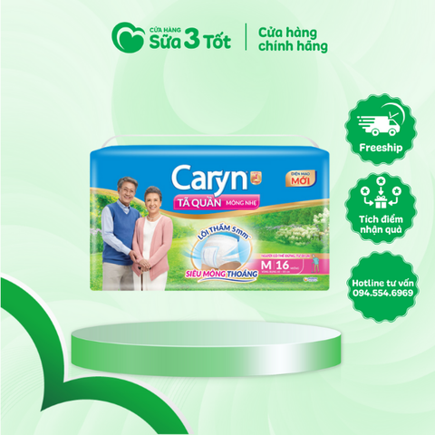 Bỉm Caryn - Quần - M16 - (Vòng Hông Từ 61 - 106Cm)
