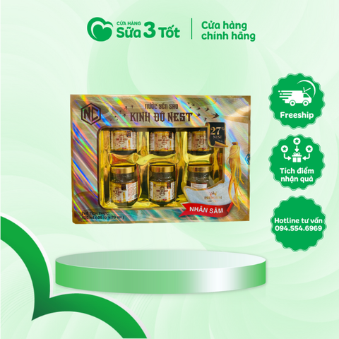 Yến Sào Kinh Đô Nest Nhân Sâm - Hộp quà 6 Hũ - 27%