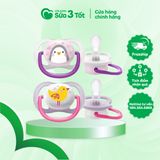 Ty Ngậm Event Siêu Mềm (0-6M) - Màu Trắng Tím - Set 2 Chiếc