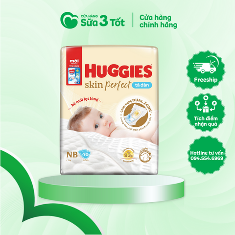 Bỉm Huggies - Dán - NB70 ( Dưới 5kg)