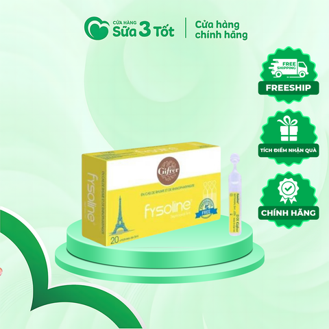 Nước Muối Kháng Viêm Tép Vàng Chính Hãng Fysoline ( Viêm, Sổ Mũi)