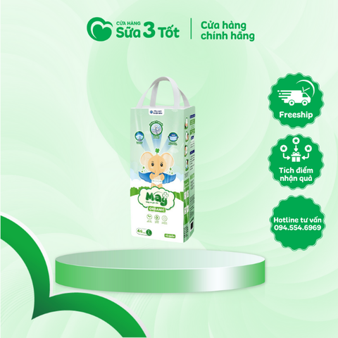 Bỉm Mây Organic - Quần - L46 (09-14Kg)