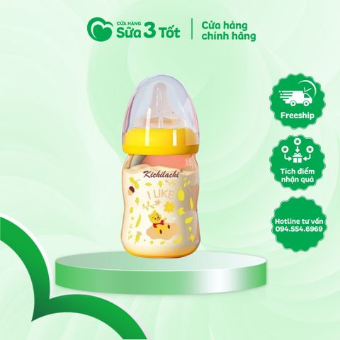 Bình Sữa Cổ Rộng PPSU Kichi - 160ml