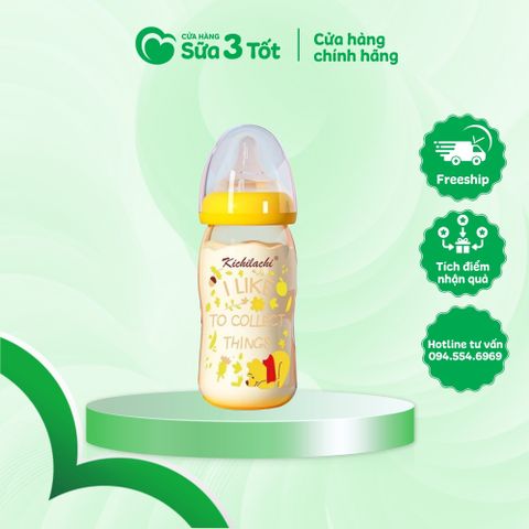 Bình Sữa Cổ Rộng PPSU Kichi - 260ml