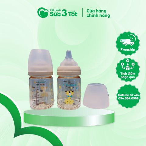 Bình Sữa Kichi Premium Ppsu - 170Ml ( Step 1 - 0M+)