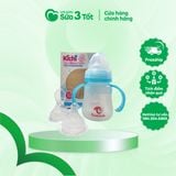 Bình Sữa Kichilachi Silicon - 150Ml ( 2 Chức Năng Thìa Và Núm Ti )