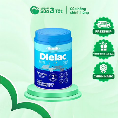 Sữa Bột Vinamilk Dielac Grow Plus 2+ Sữa Non HMO (Trẻ Trên 2 Tuổi) - Lon 850g