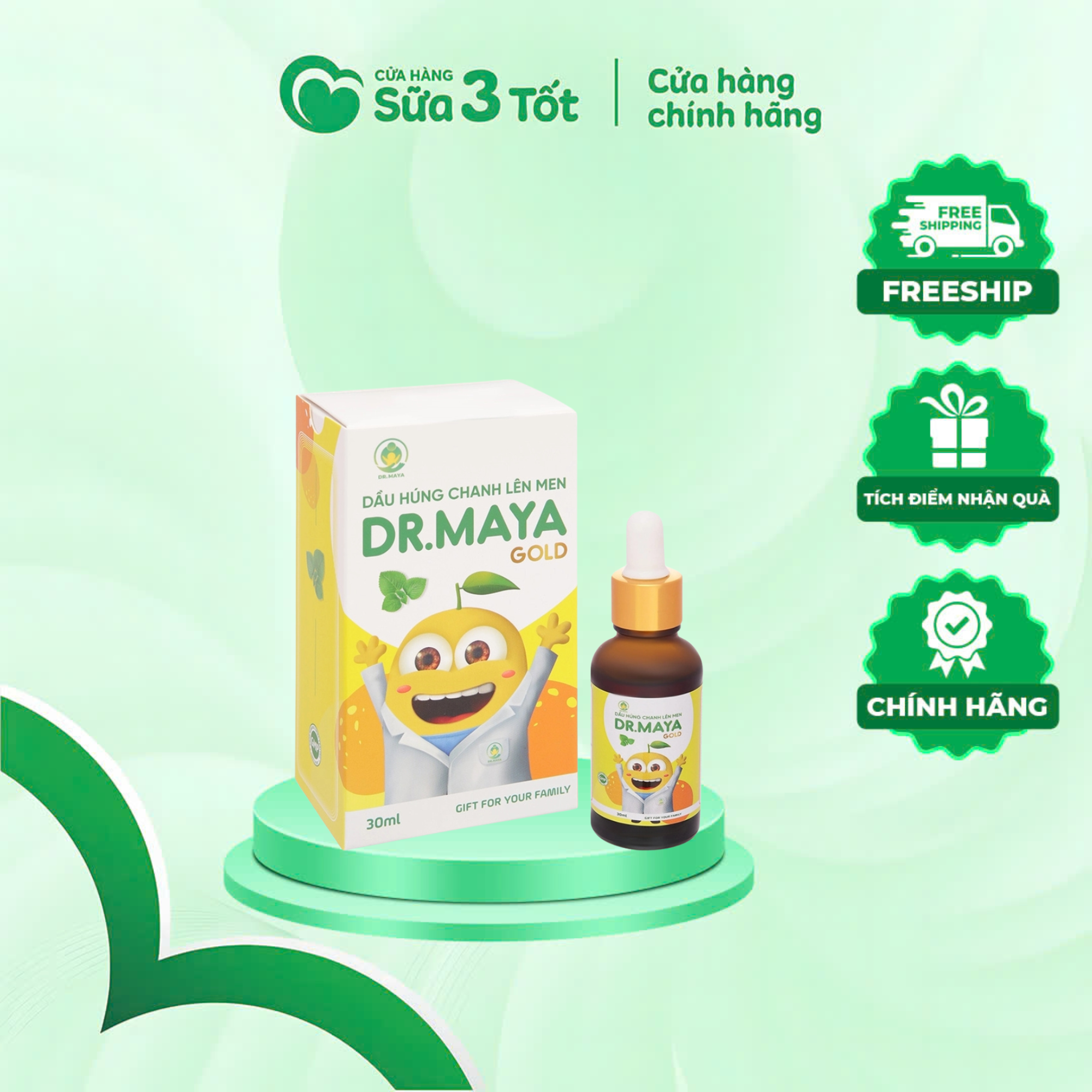 Dầu Húng Chanh Lên Men Dr.Maya Gold - 30ml