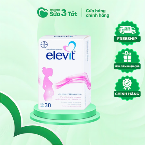 Vitamin Tổng Hợp Elevit Bầu (Chính Hãng) - Hộp 30 Viên