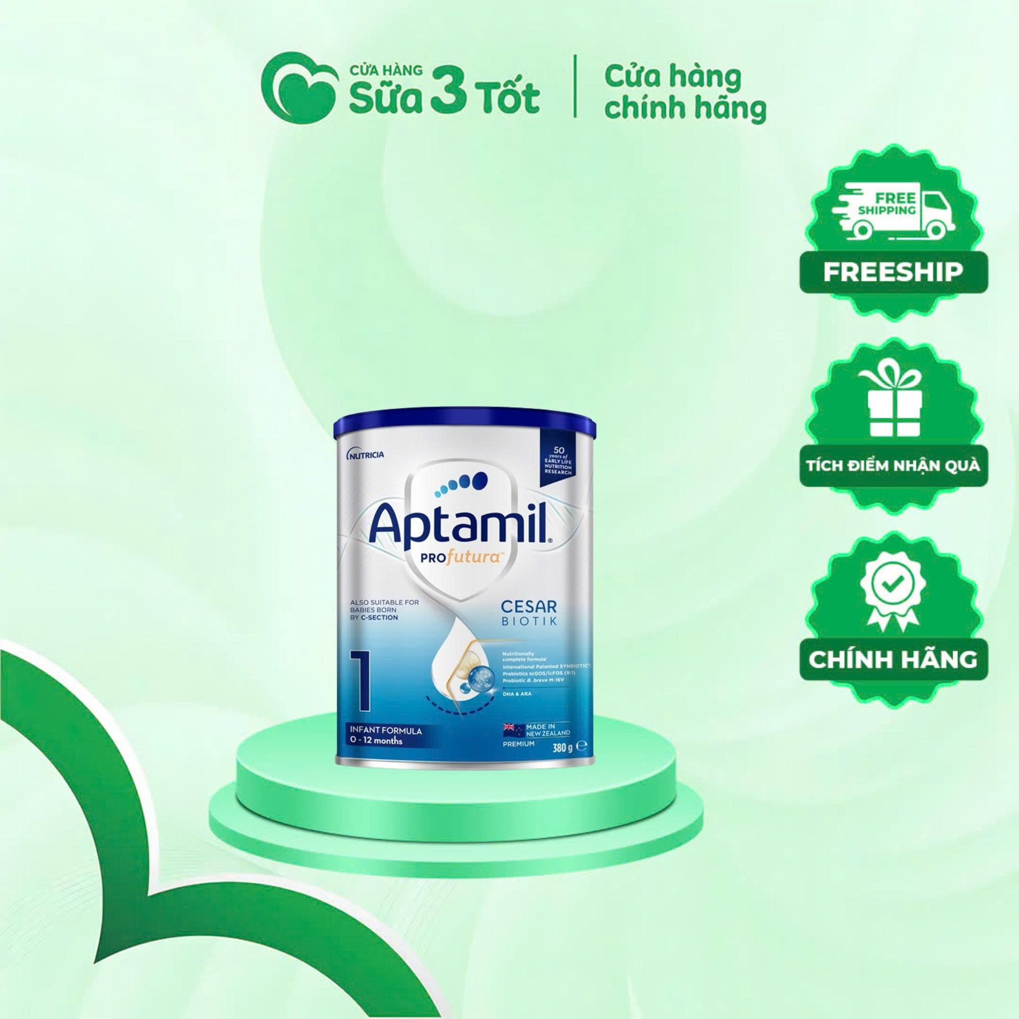 Sữa Bột Aptamil CesarBiotik Số 1 ( Từ 0-12 Tháng) - New Zealand - 380G