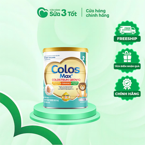 Sữa Bột Colos Max + Colostrum Grow Iq ( 1-15 Tuổi ) - Lon 900G
