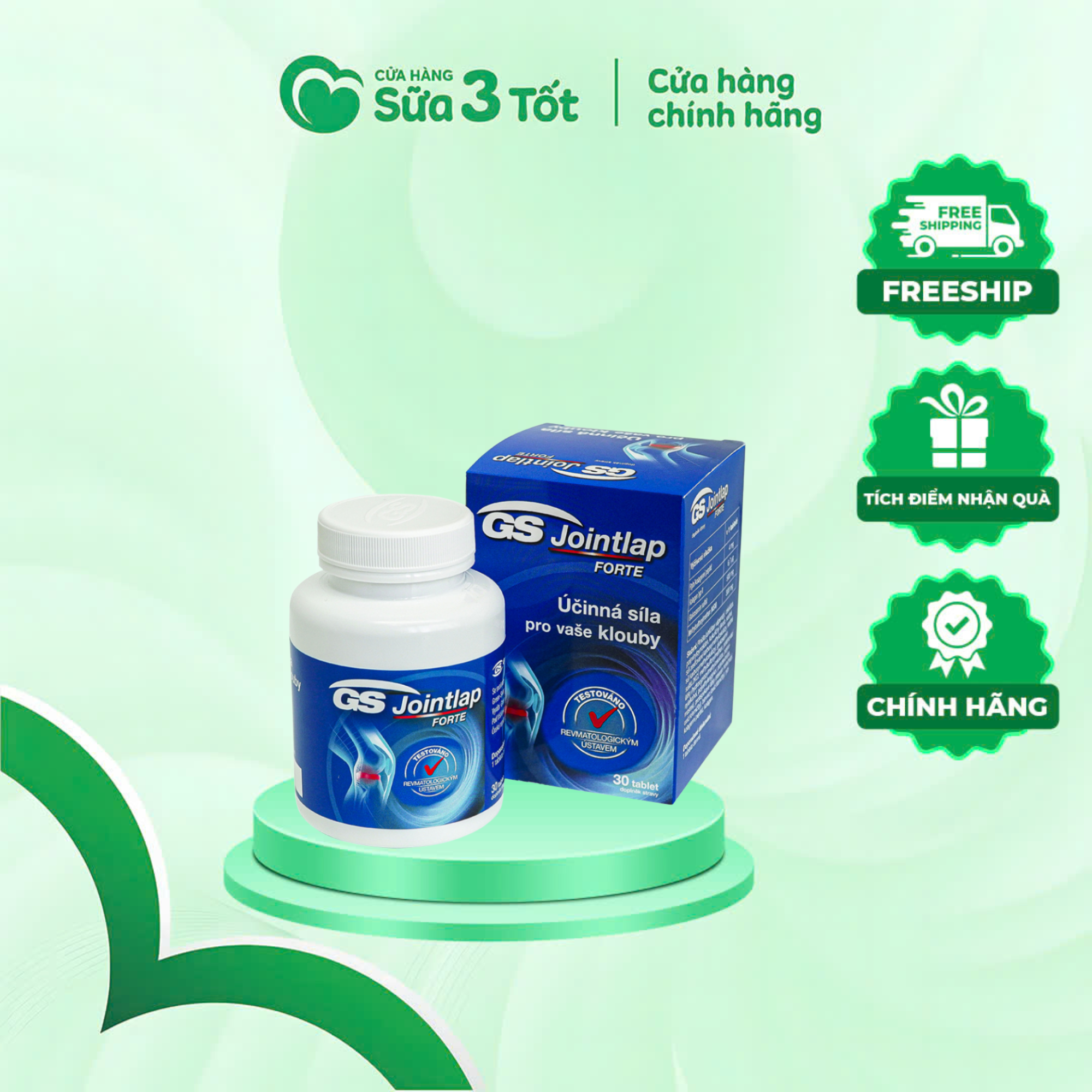 GS Jointlap Forte - Viên Uống Hỗ Trợ Xương Khớp - Hộp 30 Viên