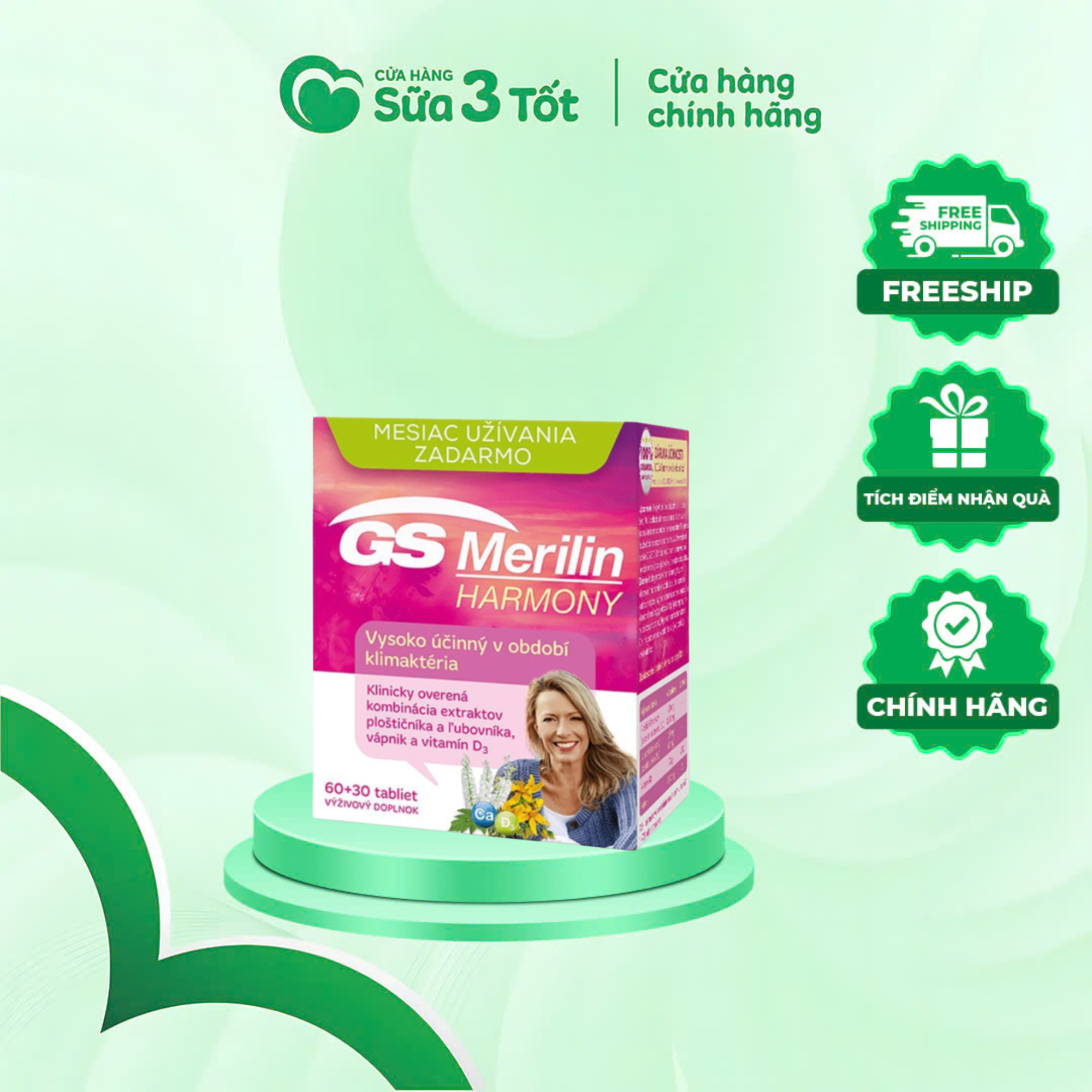 GS Merilin lọ 30v - Hỗ Trợ Thời Kỳ Tiền Mãn Kinh , Loãng Xương