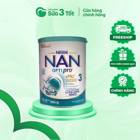 Sữa Bột Nan Nga Số 3 ( Cho Trẻ 12-18 Tháng) - Lon 800G